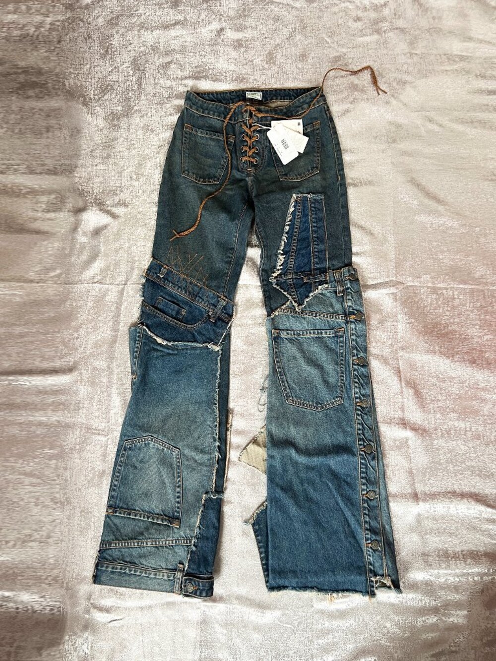 Guess U.S.A. patchwork denim jeans